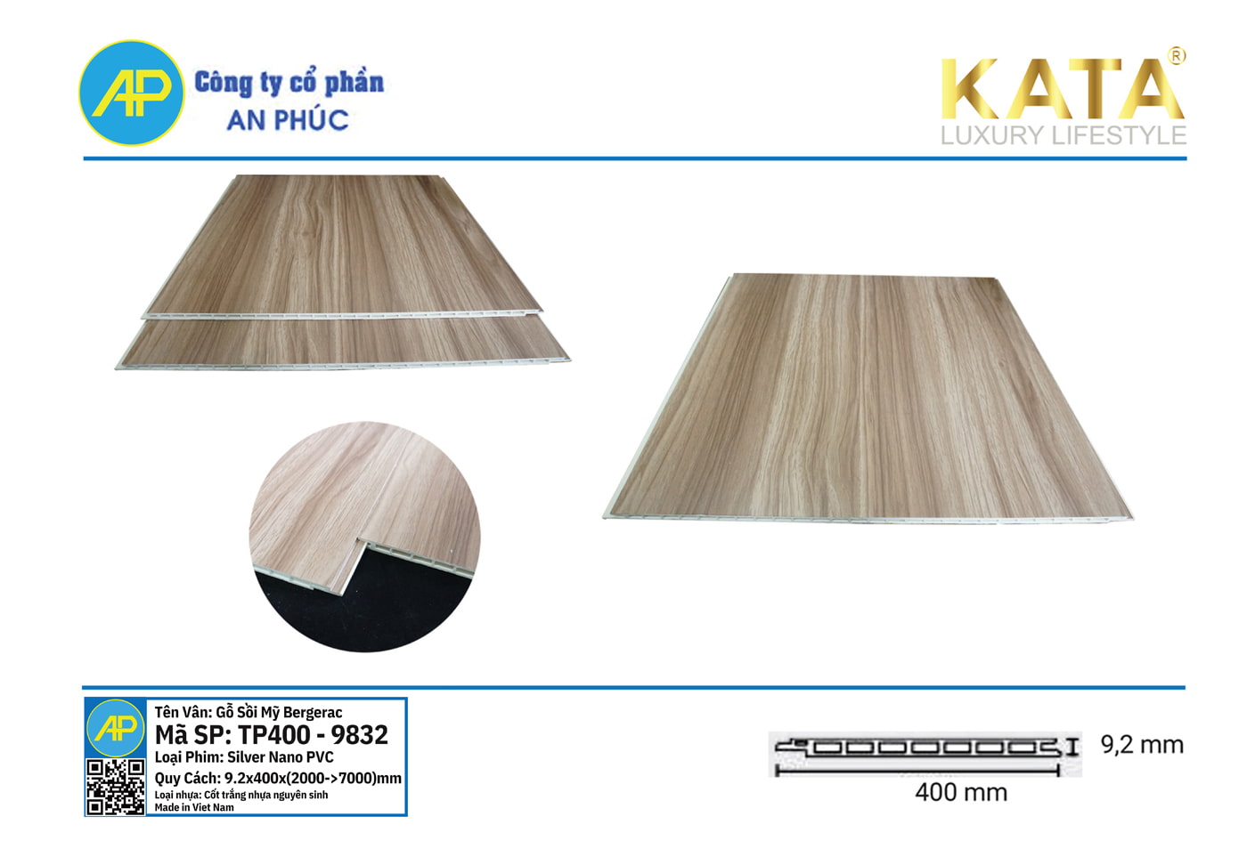 Tấm ốp nano phẳng 9832