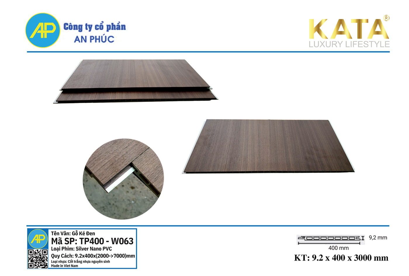 Tấm ốp nano phẳng W063
