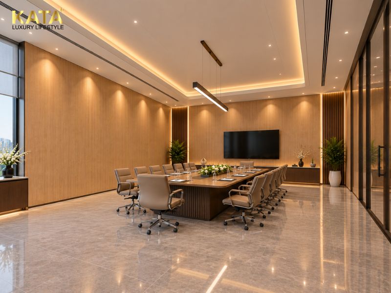 Tấm ốp Nano SM-06 tại phòng họp chung