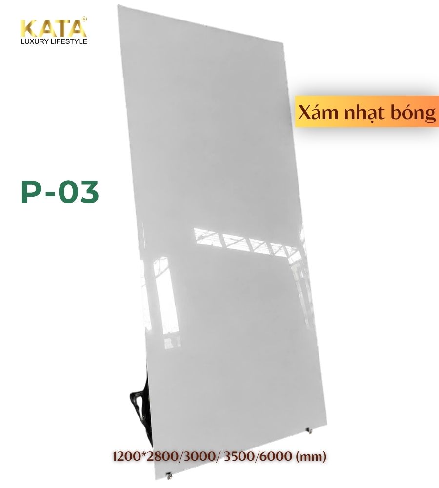 Tấm ốp than tre trơn bóng pet P-03